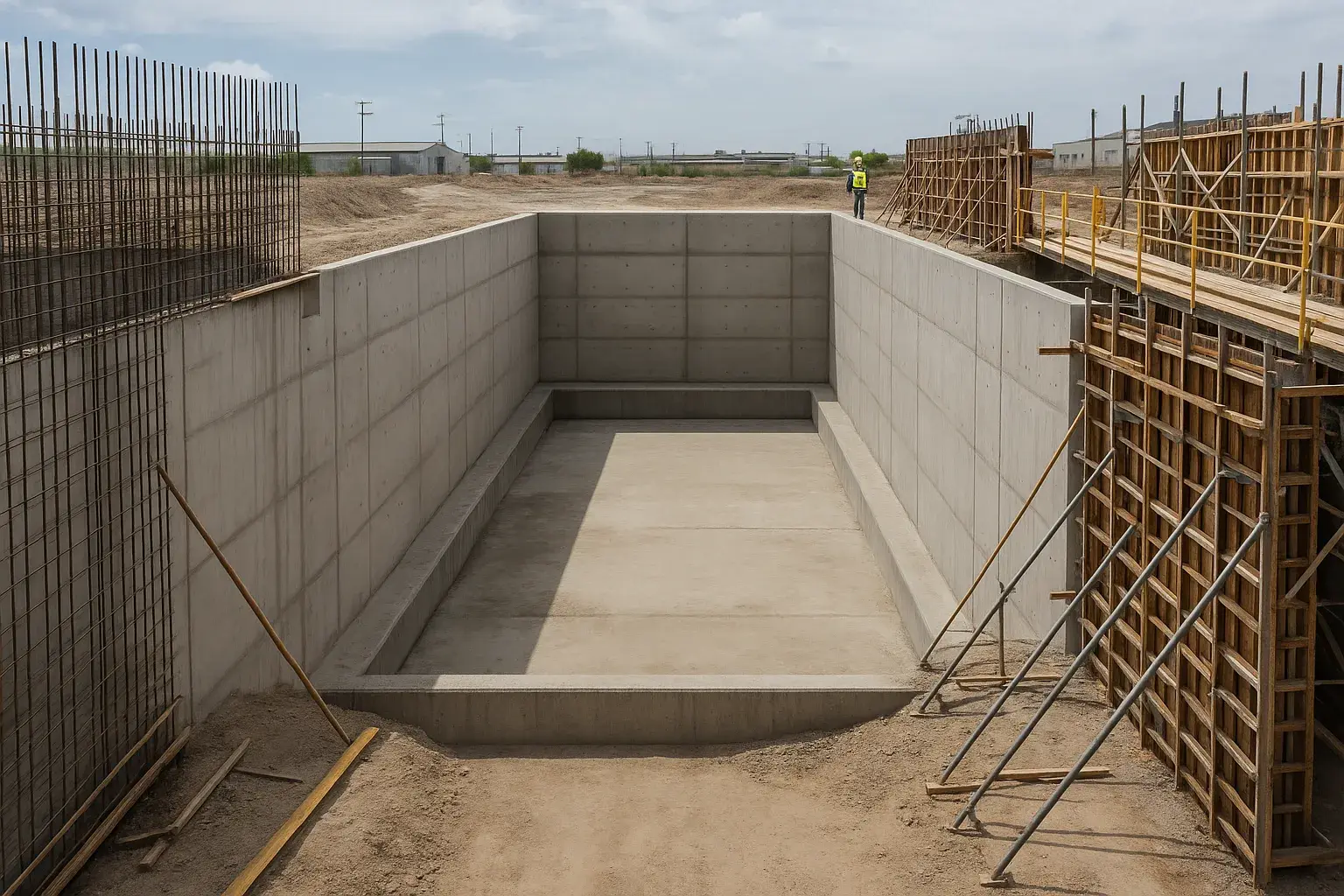 Cisterna de obra civil industrial